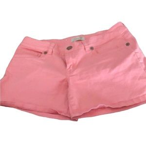 Seven7 size 12 coral peach Denim high waist shorts